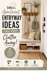 Small Apartment Entryway Ideas That Keep Clutter Away | Smart Storage Solutions