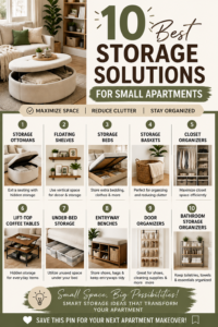 10 Best Storage Solutions for Small Apartments That Maximize Space
