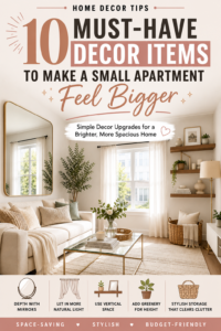 10 Must-Have Decor Items to Make a Small Apartment Feel Bigger
